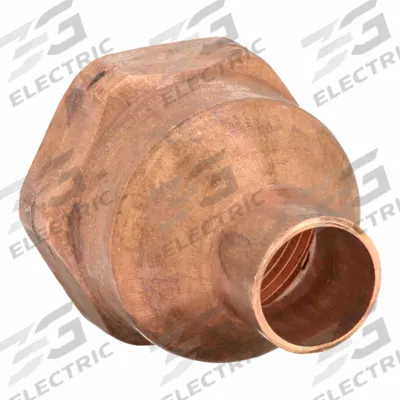 NIBCO Sweat Fitting Adapter: 3/8 in CTS x 3/4 in Pipe, Cup x FNPT, Wrot Copper (MPN 9024450) - Wrot Copper Tube Fittings