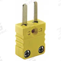 DAYTON Thermocouple Plug: Jack, For Type K Thermocouple Type, Mini Plug, Flat, Flat (MPN 36GK85). Key specifications — attr1432255: Flat; attr1276097: Jack; attr1276082: Mini Plug; attr1276092: DAYTON; attr1276087: Yellow; attr1276088: Glass-Filled Nylon; attr1276089: 36GK85.