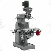 JET Vertical Milling Machine: JVM-836-1, 1 1/2 hp, 115/230V, w/ X-Axis Powerfeed (MPN 690156). Key specifications — attr1088193: JET; attr1088241: R8.