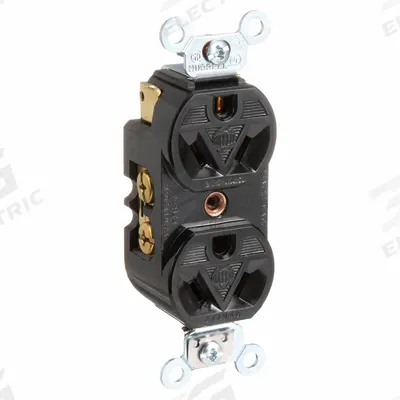 HUBBELL Receptacle: Duplex, 7-15, Brown, 277V AC, 15 A, 2 Pole / 3 Wire (MPN HBL5302) - General Purpose Receptacles