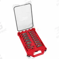 MILWAUKEE Socket Set: 3/8 in Drive, 17 Piece, 6-Point, SAE, 1/4 in to 15/16 in (MPN 49-66-6800). Key specifications — attr1224269: 3/8 in; attr1204685: Not Tether Capable; attr1227399: SHOCKWAVE™ Impact Duty; attr1204650: 1/4 in to 15/16 in; attr1204673: Socket Bits Not Included; attr1204688: MILWAUKEE; attr1224230: Friction; attr1224354: No Thin Wall.