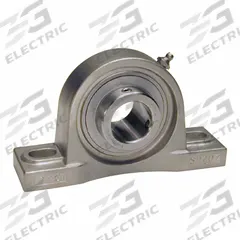 IPTCI BEARINGS Pillow Block Bearing: 7/8 in Bore, SS, Set Screws, 1 7/16 in Shaft Ht, 210°F Max Temp (MPN SUCSP205-14 IP69K). Key specifications — Brand: IPTCI BEARINGS; Maximum Speed: 5,850 RPM Grease; Mounting Bolt Size: 3/8 in; Standards: AFBMA; System of Measurement: Inch.
