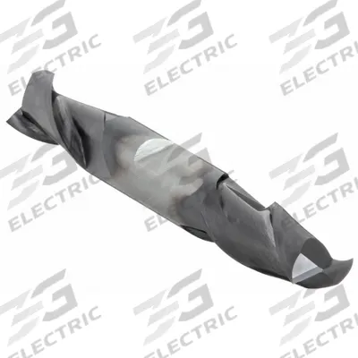 CLEVELAND Square End Mill: Carbide, TiAlN Coated, Double End, 2 Flute, 1/2" Mill Dia - Double-End Carbide Square End Mills