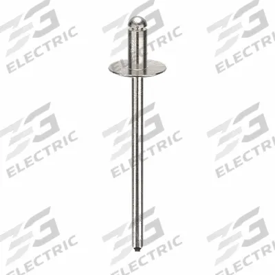 POP AVDEL Blind Rivet,1.54 in L,0.122 in dia,PK500: Inch, 1 35/64 in Overall Lg, 1/4 in Body Lg - Large Flange Blind Rivets