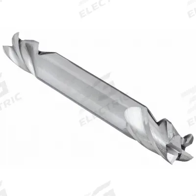 APPROVED VENDOR Square End Mill: Carbide, Double End, 4 Flute, 9/32" Mill Dia, 1/2" LOC - Double-End Carbide Square End Mills