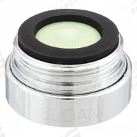 SLOAN Outlet: 0.5 gpm Flow Rate, Laminar Flow Outlet, Metal, Chrome Finish, Male (MPN ETF-1023-A). Key specifications — Includes: Sprayhead; Material: Metal; Product Type: Outlet; Connection Size: 15/16"-27; Brand: SLOAN.