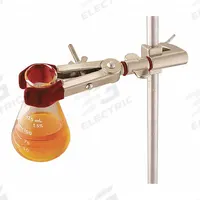 OHAUS Single Adjust Clamp: Single Adjust Clamp, Zinc, 6 3/8 in Overall Lg, 2 Prongs, 11 in Base Lg (MPN CLM-SWIVL2SZM). Key specifications — attr1025734: OHAUS; attr1025737: Zinc; attr1025736: Nickel Plated; attr1025747: Single Adjust Clamp.