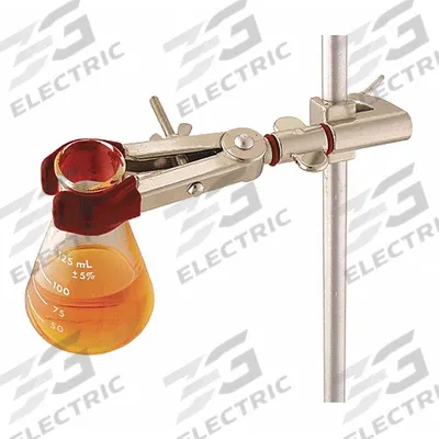 OHAUS Single Adjust Clamp: Single Adjust Clamp, Zinc, 6 3/8 in Overall Lg, 2 Prongs - Lab Clamps