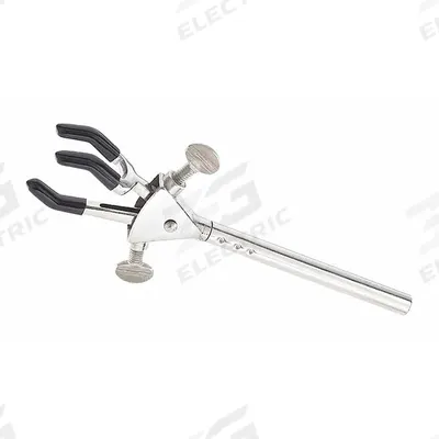 OHAUS Single Adjust Clamp: Dual Adjust Clamp, Stainless Steel, 9 in Overall Lg - Lab Clamps