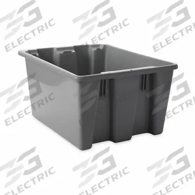 RUBBERMAID COMMERCIAL PRODUCTS Stacking and Nesting Tote: 9.7 gal - Standard Stacking & Nesting Totes