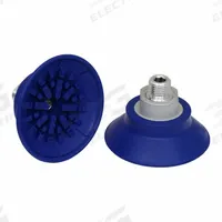 SCHMALZ Vacuum Pad Assembly: Flat, G3/8 in, 67 mm Pad Dia, NBR, Blue, 60 A, SAF (MPN 10.01.01.11112). Key specifications — attr1019101: 10.01.01.11112; attr1019103: SCHMALZ; attr1019107: 60 A.