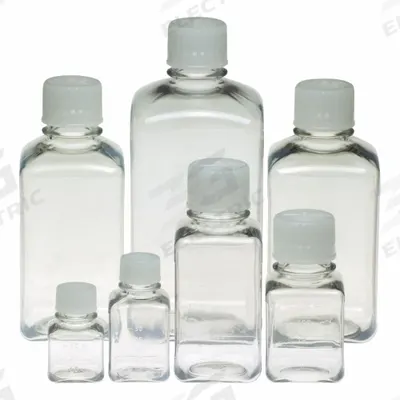 APPROVED VENDOR Media Bottle: PET, 1.01 fl oz Capacity - oz, 30 mL Capacity - mL, Closure Included - Plastic Lab Media Bottles