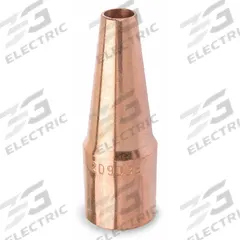 MILLER ELECTRIC Nozzle: FasTip, 3/8 in, Tapered, Copper (MPN 209035). Key specifications — Insulation Type: Insulator Sold Separately; Duty Rating: Standard Duty; For Contact Tip Series: FasTip; Manufacturer Part Number: 209035; Brand: MILLER ELECTRIC.