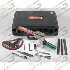 DYNABRADE Air Belt Sander Kit: 3/4 in Belt Wd, 18 in Belt Lg, Pivoting Arm, Heavy Duty, 0.5 hp, NPT (MPN 40321). Key specifications — attr1320306: DYNABRADE.