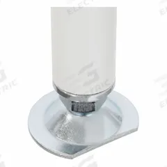 FLEXPIPE Inner Foot: Flow-Rack Inner Foot, Leveling Foot, Silver, Steel, 2 in Lg, Galvanized (MPN AF-ILEV). Key specifications — Product Type: Flow-Rack Inner Foot; Brand: FLEXPIPE; Finish: Galvanized; Corrosion Resistant: Yes; Material: Steel.