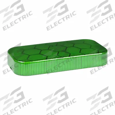 GROTE Replacement Lens: Rectangular, Light Bar, 2 5/8 in Ht - Vehicle Lighting - Rectangular Replacement Lenses