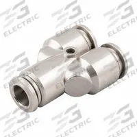 AIGNEP Push-Fit Wye Fitting: 4 mm OD x 4 mm Pipe x 4 mm OD x 4 mm OD Size, Stainless Steel (MPN 60310X-4). Key specifications — Brand: AIGNEP.