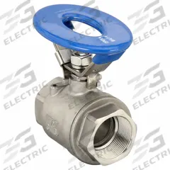 APPROVED VENDOR Manual Two-Way Ball Valve: 1 1/2 in, 316 Stainless Steel, Straight Valve Body, PTFE (MPN G-SSO-150V). Key specifications — Brand: APPROVED VENDOR; Handle: Locking Oval.