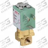 ASCO Solenoid Valve: 2-Way, Normally Closed, 1/8 in Pipe Size, 24V DC, Compact, Brass Body, FKM Seal (MPN SC8256B045V). Key specifications — Pipe Size: 1/8 in; Voltage: 24V DC; Brand: ASCO.