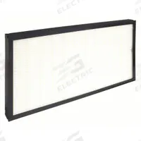 GRAINGER Minipleat Air Filter: 12 in x 24 in x 2 in, Synthetic, Plastic, No Header, MERV 15 (MPN 911TE4). Key specifications — Brand: GRAINGER; Frame or Header Material: Plastic; Media Material: Synthetic.