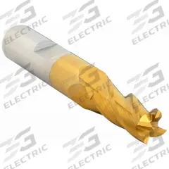 CLEVELAND Square End Mill: High Speed Steel, TiN Coated, 4 Flute, 9/32" Mill Dia, 3/4" LOC (MPN C33195)