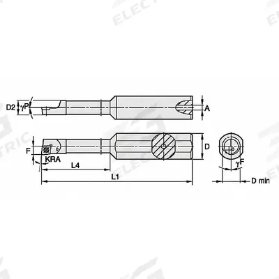 WIDIA Indexable Boring Bar: CSBI250375755R (MPN 2832414) - Indexable Boring Bars