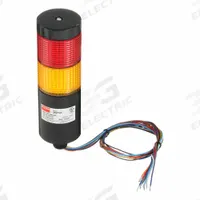 DAYTON Tower Light Assembly: 2 Tier, Amber/Red, No Sounder Tier, 6 11/16 in Overall Ht, 26ZT41. Key specifications — Manufacturer Part Number: 26ZT41; Brand: DAYTON; Operating Voltage: 90 to 240V AC; Light Tier Color: Amber.