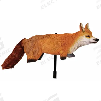 BIRD-X Fox Decoy: Targets Ducks/Geese/Rabbits/Rodents/Skunks, 1 acre Coverage Area - Visual Wildlife Repellents
