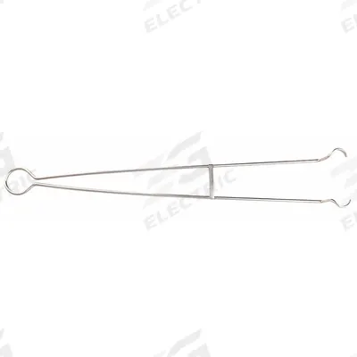 APPROVED VENDOR Crucible Tongs: 22 in Overall Lg, Stainless Steel, Uncoated, 1 5/8 in Tip Lg - Tongs for Crucibles