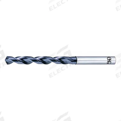 OSG Jobber Length Drill Bit: 7/8", 130° R-Thinning Point, V-Coated Cobalt - Coolant-Through Cobalt Jobber-Length Drill Bits
