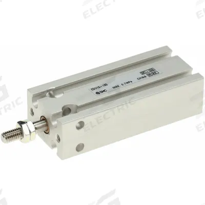SMC Compact Cylinder: 16 mm Bore Dia, 25 mm Stroke Lg, Free Mounting, Aluminum - Free-Mount Compact Cylinders