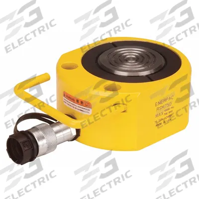ENERPAC Hydraulic Ram: Single Acting, 75 ton Nominal Capacity, 1 in Nominal Stroke Lg - Low Profile Rams