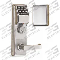 TRILOGY BY ALARM LOCK Electronic Keyless Lock: Proximity and Keypad, Chrome (MPN ETPDLS1G/26DY71). Key specifications — Product Type: Electronic Keyless Lock; Manufacturer Part Number: ETPDLS1G/26DY71; Access Method: Proximity and Keypad; Key Override Options: Schlage C Keyway.