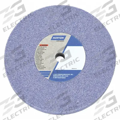 NORTON Straight Grinding Wheel: Type 1, 6" x 1/2" x 1/2", 32A60-KVBE - Grinding Wheels for Moderate-to-Heavy Grinding of Tool Steels