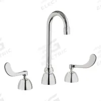 CHICAGO FAUCETS Gooseneck Kitchen/Bathroom Faucet: 786, Cast Brass, Widespread, Deck, 2 Handles (MPN 786-GN1AE3XKAB). Key specifications — Series: 786; Brand: CHICAGO FAUCETS.