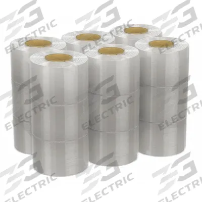 APPROVED VENDOR Stretch Wrap Film: 80 ga Gauge, 3 in Overall Wd, 1,000 ft Overall Lg, Clear - Reusable Handle Stretch Wrap
