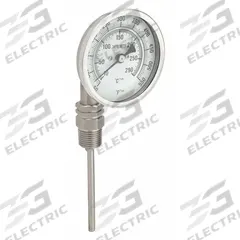 APPROVED VENDOR Dial Thermometer: 50°F to 550°F /10°C to 290°C, 4 in Stem Lg, 3 in Dial Dia (MPN 1NFZ7). Key specifications — Accuracy: ±1.5% Above 451 °F; Brand: APPROVED VENDOR.