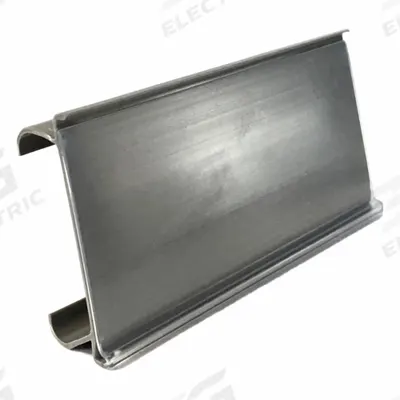 AIGNER INDEX Label Holder: 3 in x 1 1/4 in, Clear/Grey, Slide-In, 25 Label Holders, Snap-On - Snap-On Label Holders