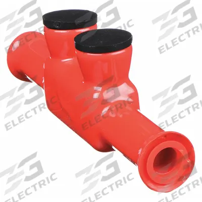 BURNDY Multitap Connector: 2 Port, In-Line Entry, 1/0 AWG – 3/0 AWG Wire Size - Direct Burial In-Line Entry Multitap Connectors