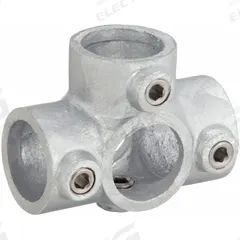 Structural Pipe Fitting: Three-Socket Cross, Cross, 1 1/4 in For Pipe Size, Cast Iron, Gray, Pipe (MPN 30LX42). Key specifications — Manufacturer Part Number: 30LX42; Brand: APPROVED VENDOR; Finish: Zinc-Plated; Material: Cast Iron; Product Type: Three-Socket Cross.