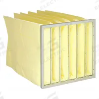 GRAINGER Pocket Air Filter: 24 in x 24 in x 30 in, MERV 14, Yellow, Synthetic, 6 Pockets (MPN 5M431). Key specifications — Display Sell UOM: EA; Brand: GRAINGER; Media Material: Synthetic; Performance Rating: MERV 14.