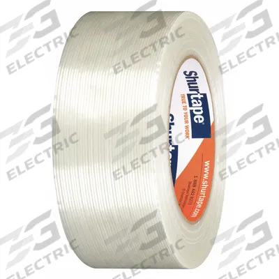 SHURTAPE Strapping Tape: 4.5 mil Tape Thick, 2 in x 180 ft, White - Light-Duty Strapping Tape