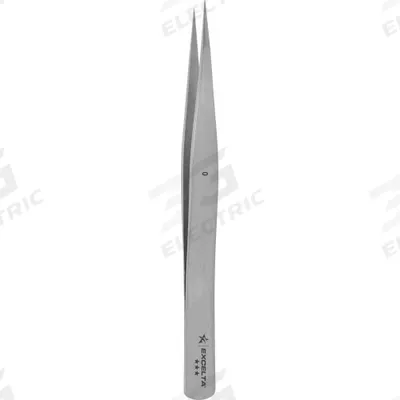 EXCELTA Tweezers: Carbon Steel, Point, Straight Tip - General Purpose Tweezers