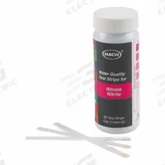HACH Chemical Test Strips: Nitrate, 0 to 50 mg/L Nitrate as Nitrogen, Test Strips, 25 Tests (MPN 2745425). Key specifications — Test Form: Test Strips; Brand: HACH; Parameter Measurements Included: 0 to 50 mg/L Nitrate as Nitrogen.