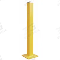 APPROVED VENDOR Inline Post: Inline, 42 5/8 in Overall Ht, Steel, Powder Coated, 4 in Post Dp (MPN 5W811). Key specifications — Includes Mounting Hardware: Mounting Hardware Included; Material: Steel; Number of Rail Levels: 2; Product Type: Guardrail Post; Finish: Powder Coated; Includes: Nuts.