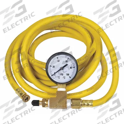 CHERNE Extension Hose,10 ft.,Gauge Included: Rubber, 5 in Overall Lg - Blocking Plug Replacement Parts & Accessories