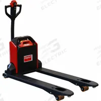DAYTON Pallet Jack: 3,300 lb, 45 in L x 27 in W Fork Dim, 27 in, 14 in, Std Fork, Steel, Maint Free (MPN 55PD64). Key specifications — Brand: DAYTON; Width Across Forks: 27 in; Battery Voltage: 48V; Width Between Forks: 14 in.