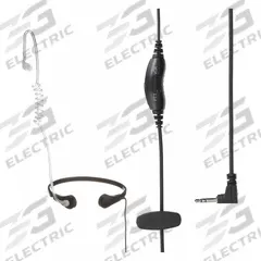 MOTOROLA Earpiece: Fits Motorola, Earbud, Clear, 1 Wires, Throat Mic, Single Pin, 28 in Cord Lg (MPN PMLN7705AR). Key specifications — attr921014: Single Pin; attr921008: Talkabout T200; attr921002: No; attr920998: PMLN7705AR; attr921012: MOTOROLA.