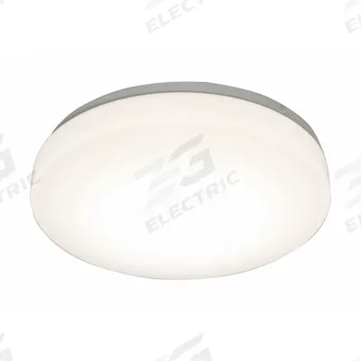 AFX INC. Flush Mount: 14 in Dia, White, 4 1/2 in Ht, 2,400 lm, 3000K/3500K/4000K - Cirrus Flush-Mount Lights