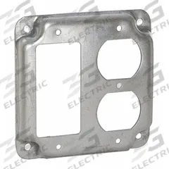 BELL Electrical Box Cover: 2 Gangs, Crushed Corner, For Square Box Shape, Steel, 6.5 cu in Capacity (MPN 915C). Key specifications — Brand: BELL; For Box Shape: Square; Material: Steel; Cover Design: Crushed Corner.